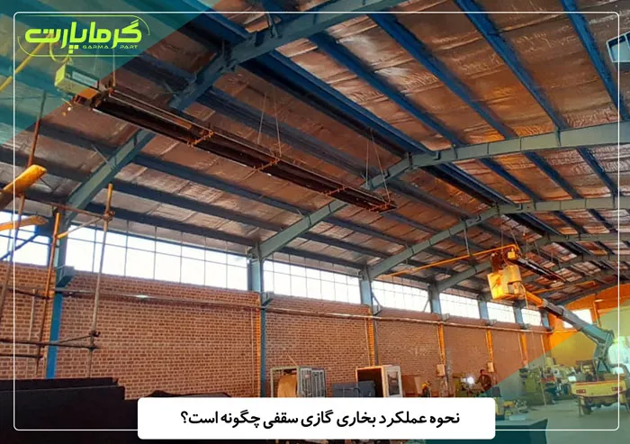 نحوه عملکرد بخاری گازی سقفی