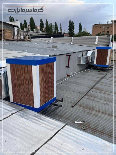 کولر صنعتی آبی با فن سانتریفیوژ